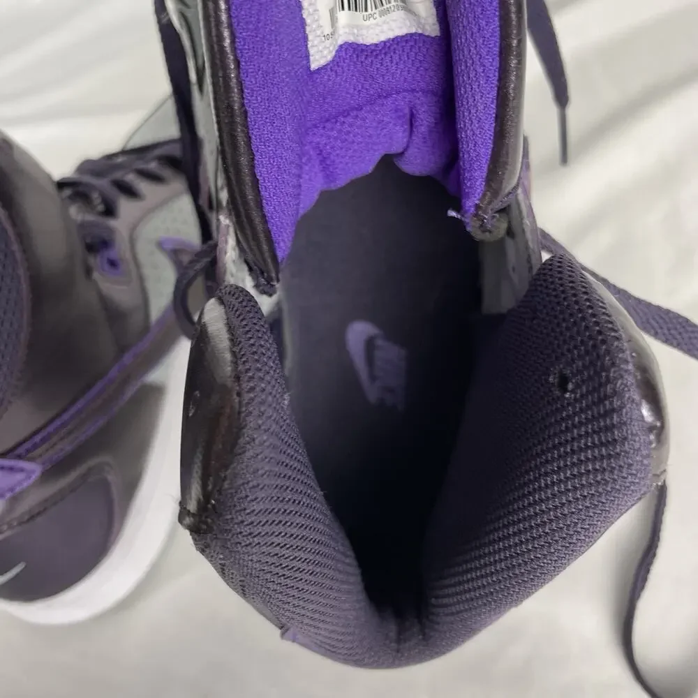 Nike Son of Force Women's Mid Basketball Shoes Purple Silver size 7.5 616303-020